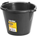 BALDE PLAST. REFORCADO VONDER 12 LITROS PRETO