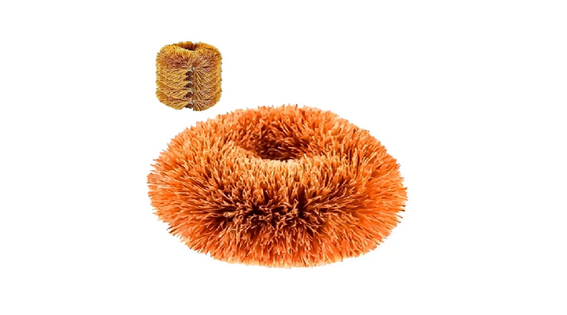 Escova de fibra de coco Shangrila tam G - Kit com 6 esponjas