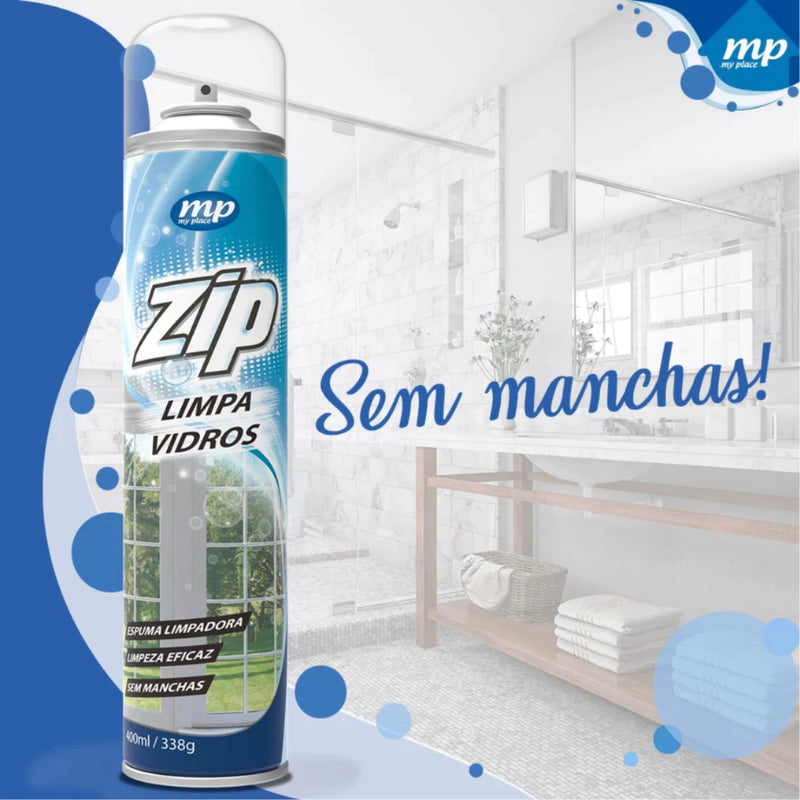 Kit Zip Clean 4 em 1 – Desengordurante, Vidros, Estofados e Móveis