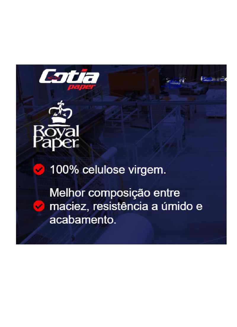 PAPEL HIG. ROLAO ROYAL PAPER 8 X 250 FOLHA DUPLA