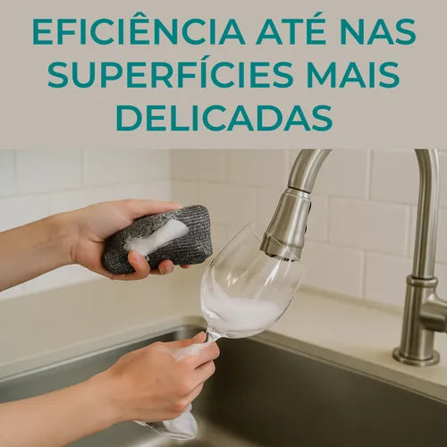 KIT COM 10 ESPONJAS NOBRE POLIESTER LIMPEZA DELICADA - KIT COM 10
