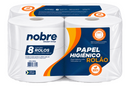 PAPEL HIG. ROLAO NOBRE 8 X 300 100% CEL. VIRGEM
