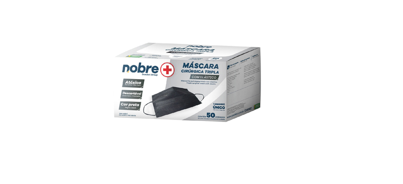 MASCARA NOBRE TRIPLA C/ RG PRETA CX COM 50