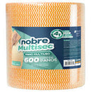 PANO MULTIUSO ROLO NOBRE 300 X 28 CM C/ 600 PANOS LARANJA