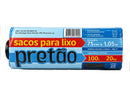 SACO LIXO PRETAO 100 LTS C/ 10 UNID.