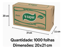 PAPEL TOALHA INTERF. ISAPEL BRANCA C/1000 - UnikUnik 105928PAPEL TOALHA INTERF. ISAPEL BRANCA C/10007898937050440