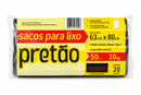 SACO LIXO PRETAO 50 LTS C/ 20 UNID. - Unik Higiene e LimpezaUnik Higiene e Limpeza SACO LIXO PRETAO 50 LTS